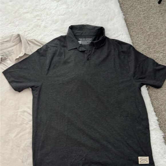 Grunt Style Men's Polo Shirt - Black and Gray Size 2XL - Picture 7 of 8